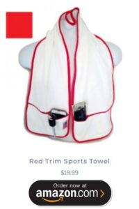 red Pickleball towel